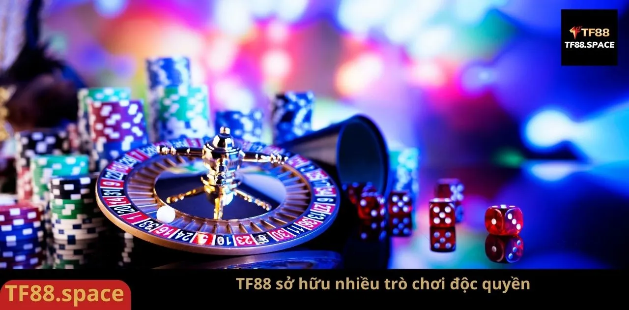 TF88 sở hữu nhiều trò chơi độc quyền
